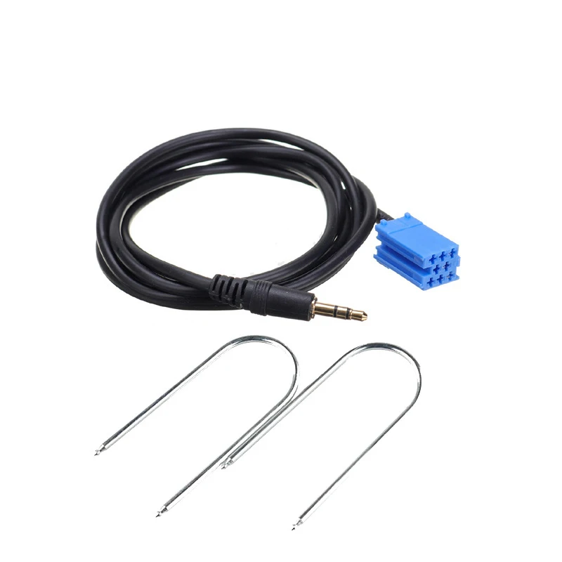 

Aux Adapter, Car Audio AUX Input Cable Audio 3.5mm AUX Input Cable & 2 Radio Keys for MP3 Mobile Phones (1.5m Cable Long)