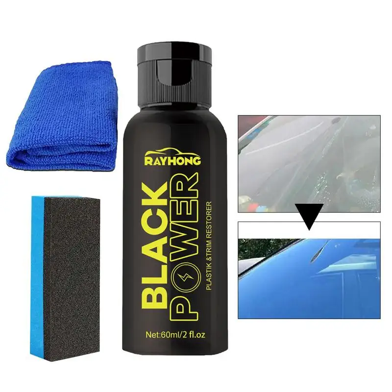 

Black Car Trim Restorer Coating Spray 60ml Cars Refurbishment Water Resists Uv Rays Dirt Restorer Car Parts Refurbish Agent