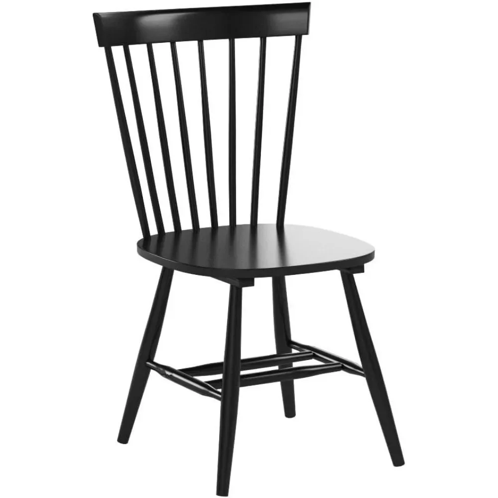 Коллекция домов Паркер деревенский фермерский боковой стул черного цвета (набор