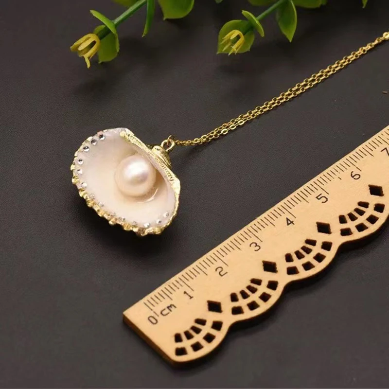 Натуральное жемчужное ожерелье из пресноводных раковин для женщин, выполненное вручную из серебра 925 пробы, роскошное, оригинальное современное украшение, тренд 2022 года.