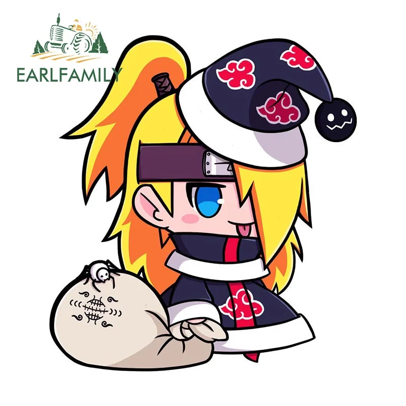 EARLFAMILY 13 см x 11 9 Рождественская Автомобильная наклейка Deidara устойчивая к царапинам
