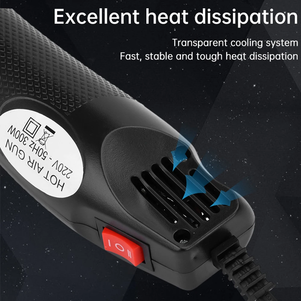 Термофен 300 Вт 120 ℃/200 ℃ регулируемый ручной инструмент сделай сам для быстрого