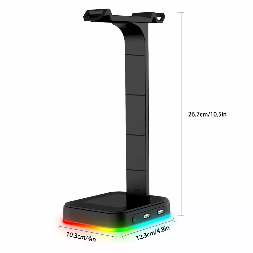 

Headphone Stand Over-ear Headset Desk Bracket Earphone Holder Display Shelf USB Support Gamer Gaming PC Accessories