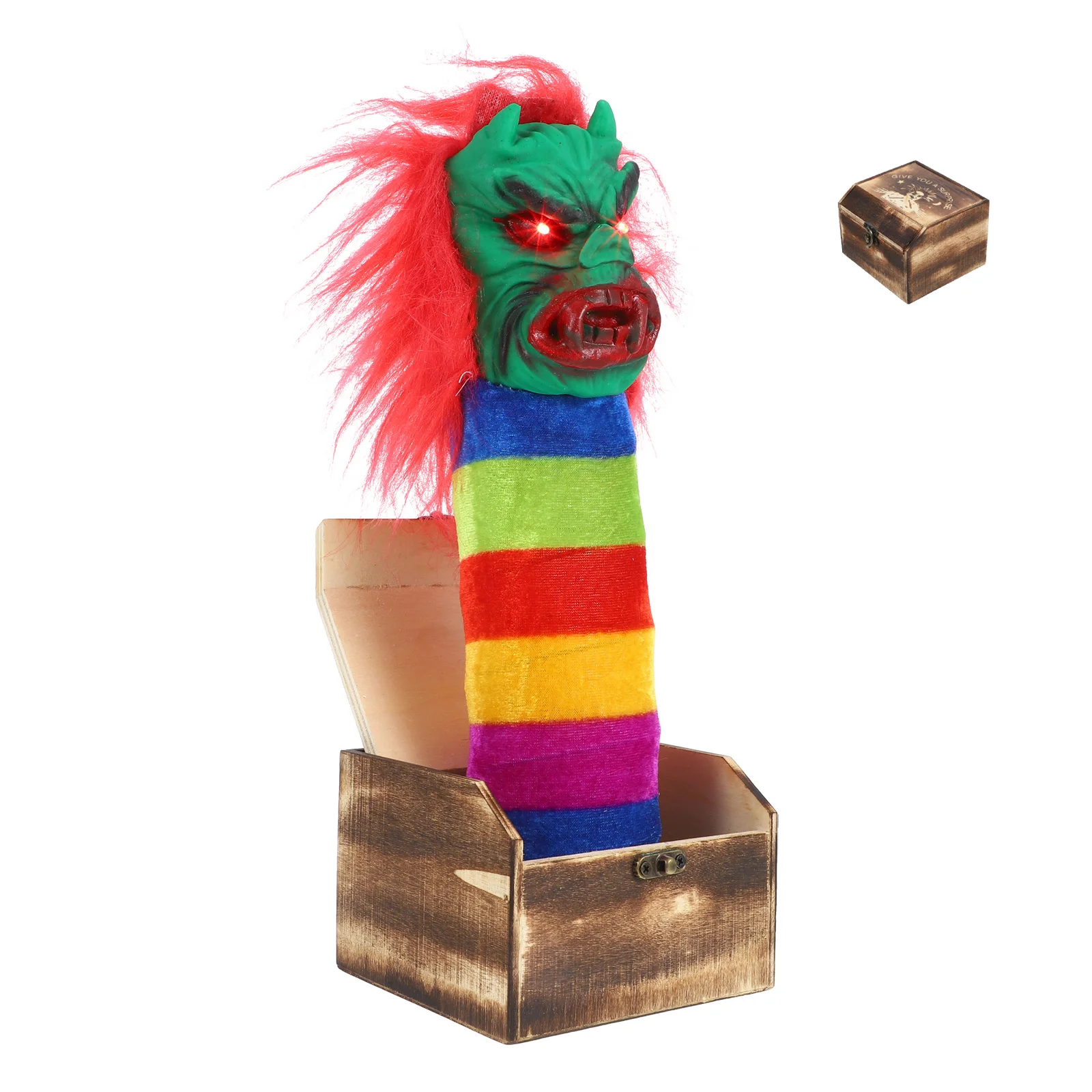 1 шт. коробка для розыгрышей на Хэллоуин деревянная страшная ведьма забавная