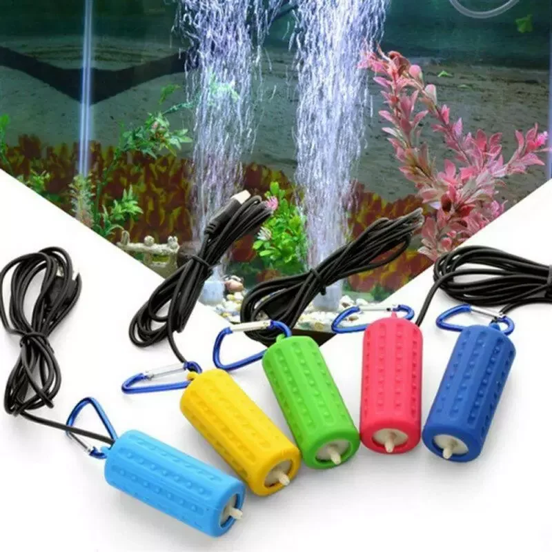 

7Colors Portable Mini USB Aquarium Fish Tank Oxygen Air Pump Mute Energy Saving Supplies Aquatic Terrarium Fish Tank Accessories
