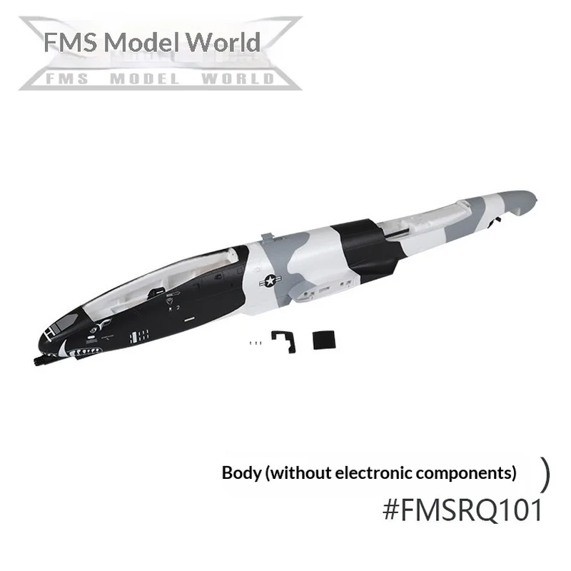 Фото Запчасти для радиоуправляемого самолета FMS 70MM EDF A-10 V2: фюзеляж, основное крыло, вертикальный хвост, горизонтальный хвост, кабина, шасси №3