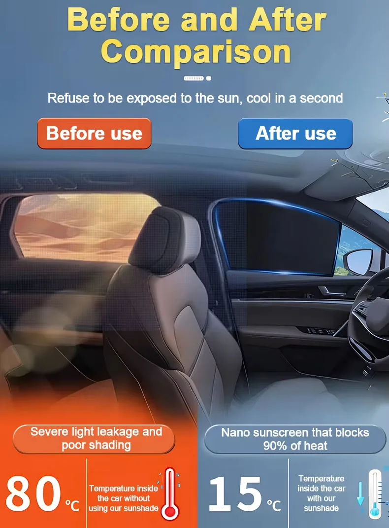 Фото Магнитные солнцезащитные шторки для BYD Sealion 6 2025 и Seal U 2023-2024: сетчатые накладки на окна, аксессуары для автомобиля №4