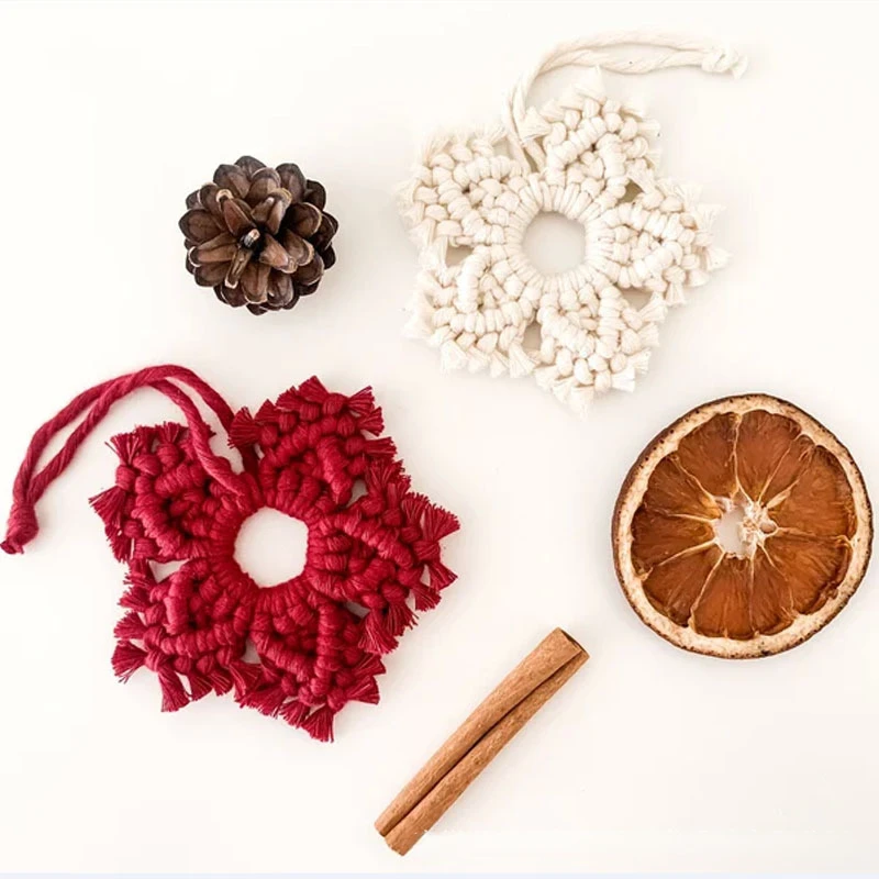 

Макраме Рождественский гобелен из хлопка