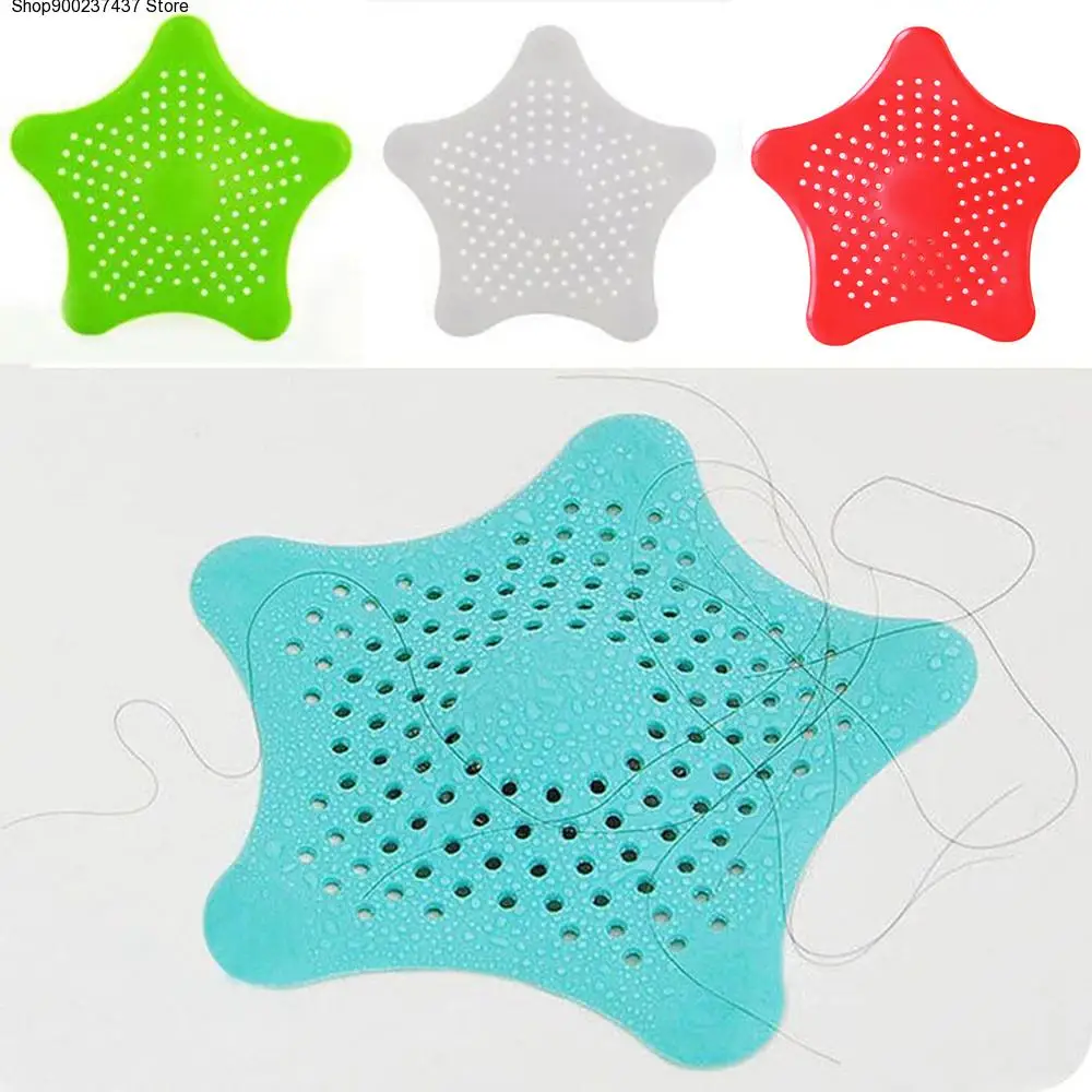 

Star Bathroom Silicone Sink Drain Hair Catcher Bath Stopper Plug Strainer Filter Shower for Bathroom Kitchen Toliet