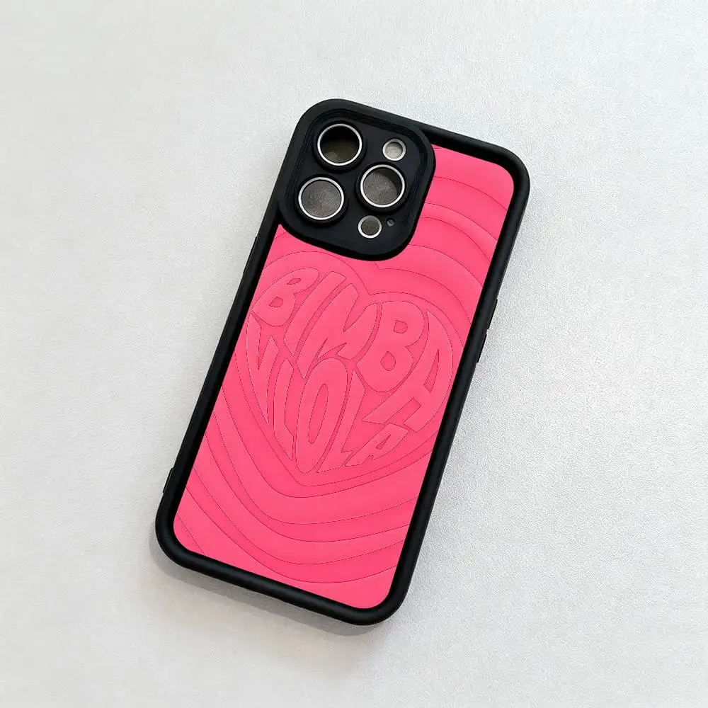 Фото Модный чехол для телефона B-B-BimbaeS и L-LolaeS, черный матовый чехол для iPhone 16, 15, 14, 13, 12, 11 Pro Max, чехлы с задней крышкой №2