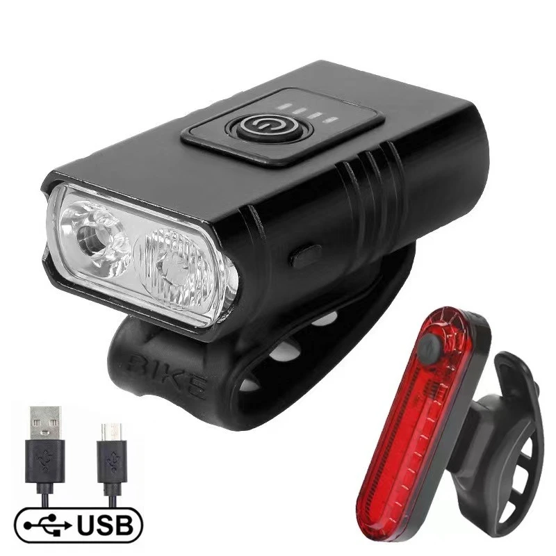 Фото Велосипедный фонарь 2 T6 светодиодный USB перезаряжаемый MTB лампа для горного велосипеда 1000LM велосипедная фара фонарик аксессуары для велосипеда №1