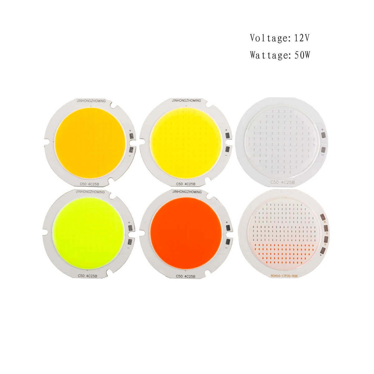 

Upgrade Your Lighting LED Chip 12V COB Chips 50W High Brightness LED Chip Rgb Bulb Parts Bulb Circuit Board Lighting Accessories