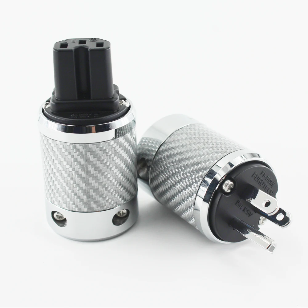 Furutech FI-E50 / FI-50 NCF Nano Schukostecker Crystal power rhodium plating supply plug grade high end box 15A 125V | Электроника