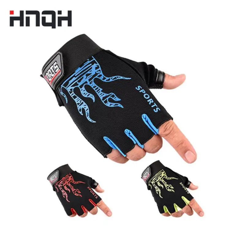 

New Men's Half Finger Cycling Gloves Anti-Slip Anti-sweat Fingerless Sports Gloves Shockproof Bicycle Gloves Guantes Ciclismo
