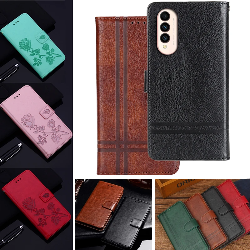 Кобура для бизнес-телефона с подставкой Wiko T50 откидная крышка-кошелек Coque WikoT50 WikoT