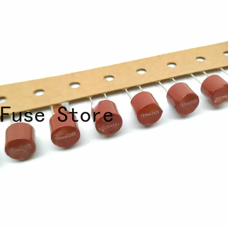 

5PCS 37200800001 Imported TR5 Round Fuse Tube 372 T80MA 250V 0.08A Delay