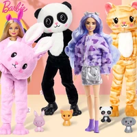 original barbie doll cutie reveal surprise color changing pet animal dress up toys for girls interactive princess cosplay dolls
