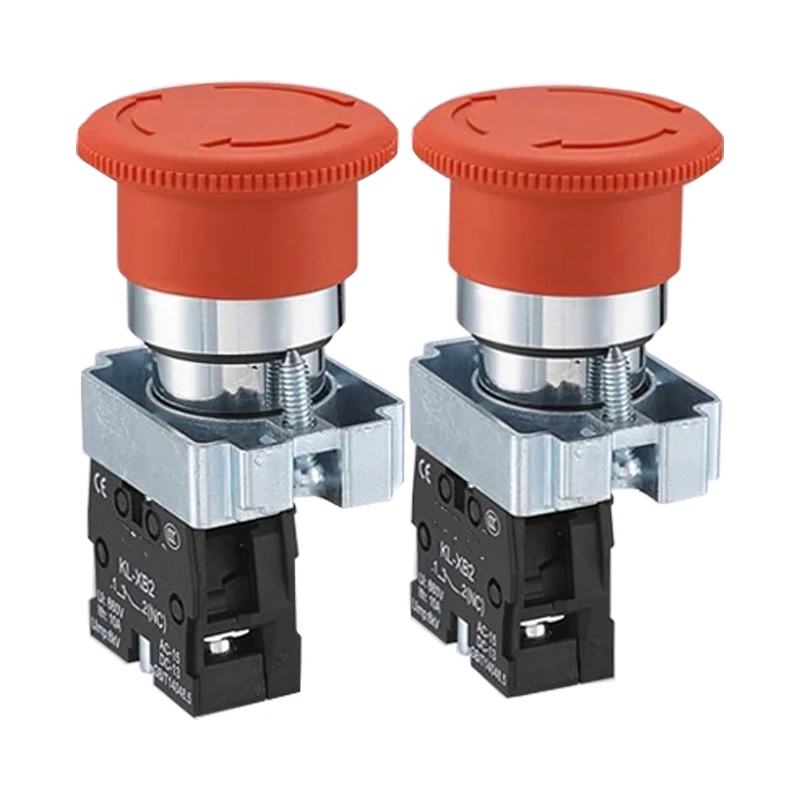 22 мм XB2-542 Грибовидная головка кнопка аварийной остановки 10 А/415 В