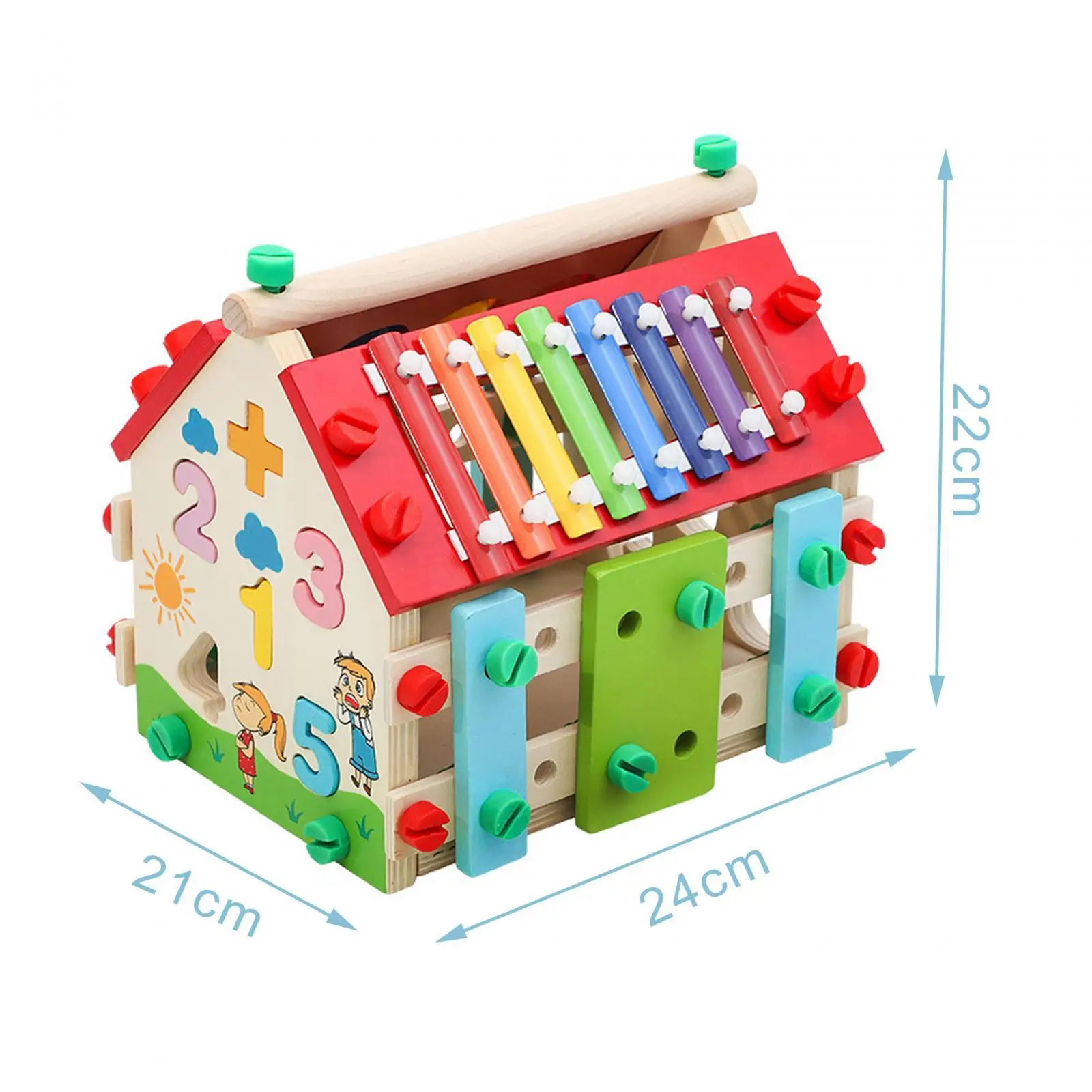 

Baby Activity Cube Toy Puzzle Toy Early Development Shape Sorter Box Baby Toy Montessori for Children Boys Girls Birthday Gift