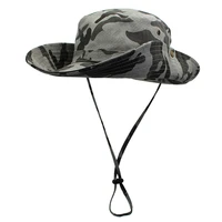 womens new camouflage fisherman hat mens big brim trend jungle craft uv protection outdoor fishing hunting trip hiking pot hat