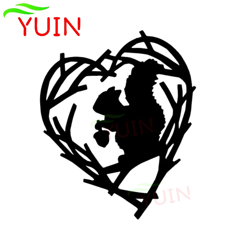 

Мультяшный автомобильный стикер YUIN, модная Автомобильная наклейка с изображением белки, наклейки для украшения корпуса и окон, водонепрони...