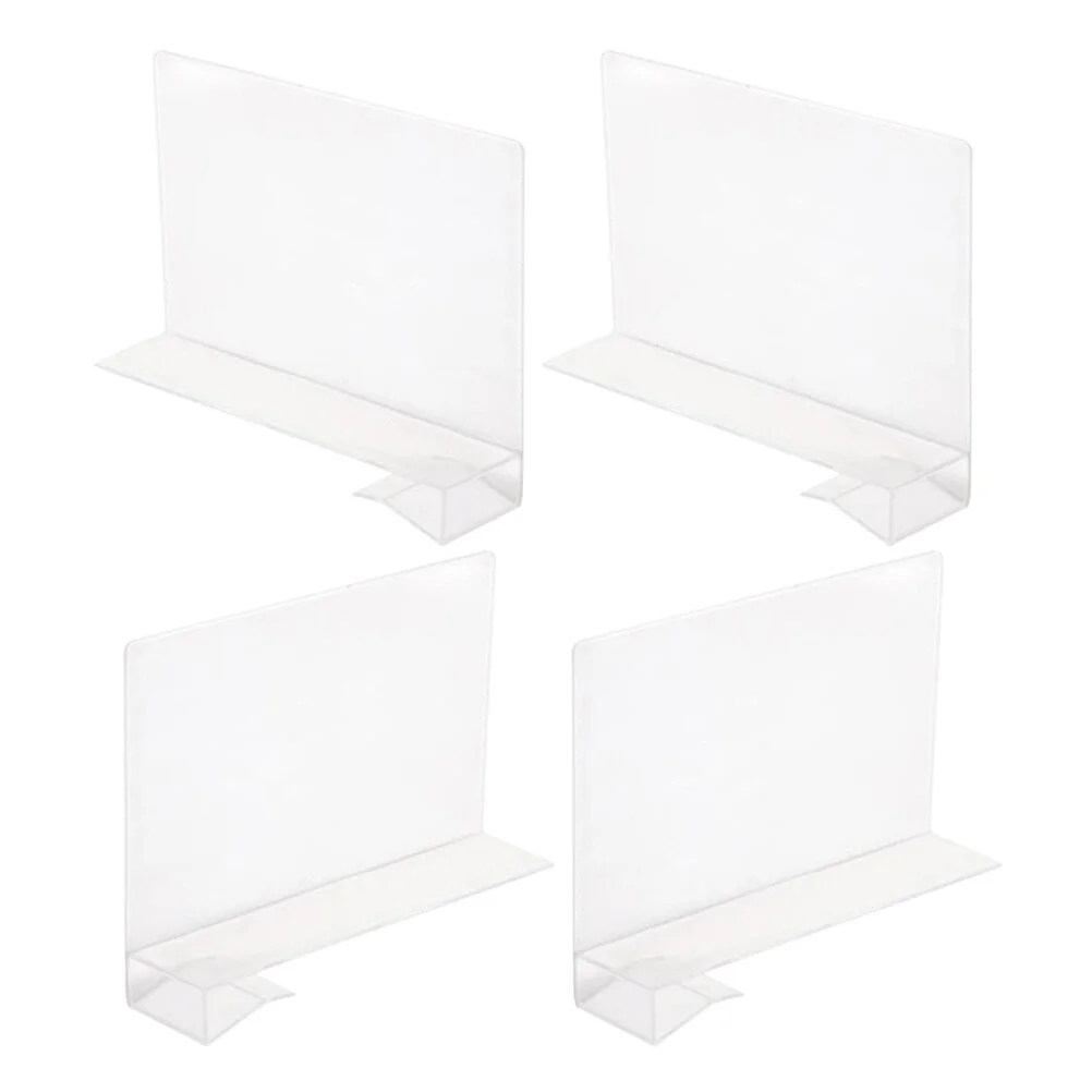 

4 Pcs Partition Plate Shelf Divider Closet Clear Plastic Drawers Cut Organizer Dividers Pp Wardrobe Clothes Separator