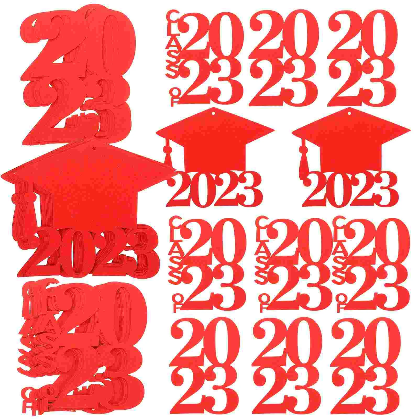 

30 Pcs Graduation Party Favor Tags Dining Table Decor Class 2023 Cutouts Tags Party Layout Prop Dining Room Table Decor