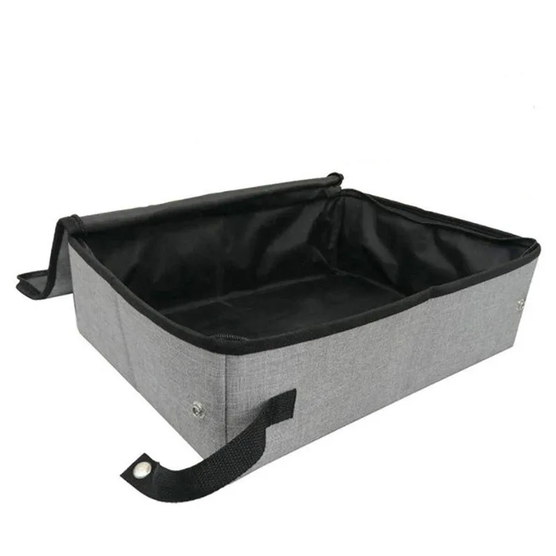 

Waterproof Folding With Cover Oxford Cloth Pet Cat Litter Box Home Outdoor Camping for Home/Business Trip Easy Clean Pet Suplies