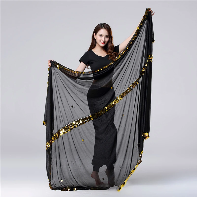 Шарф для танца живота Малайя с блестками