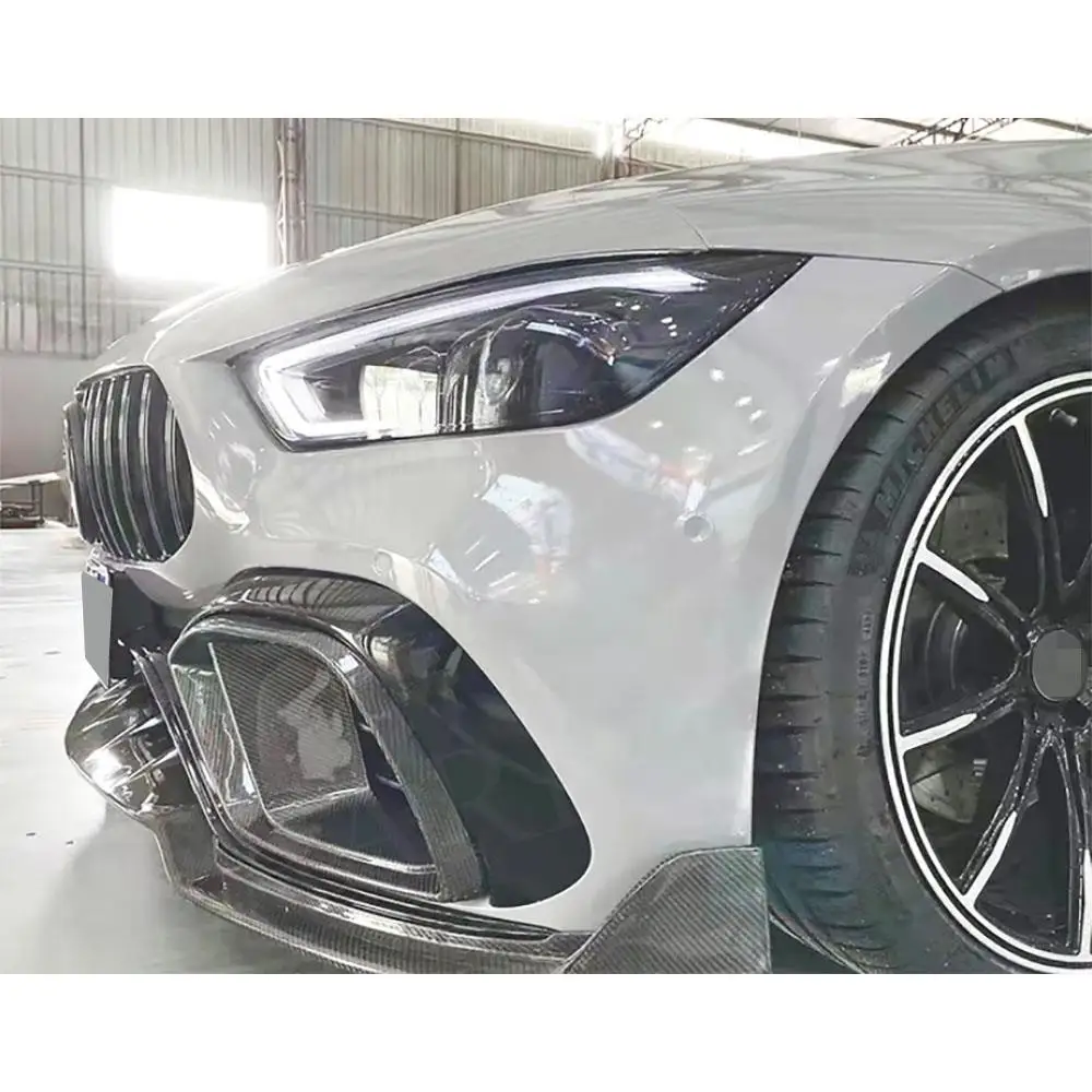 Сухой передний бампер из углеродного волокна накладка на выпускное отверстие