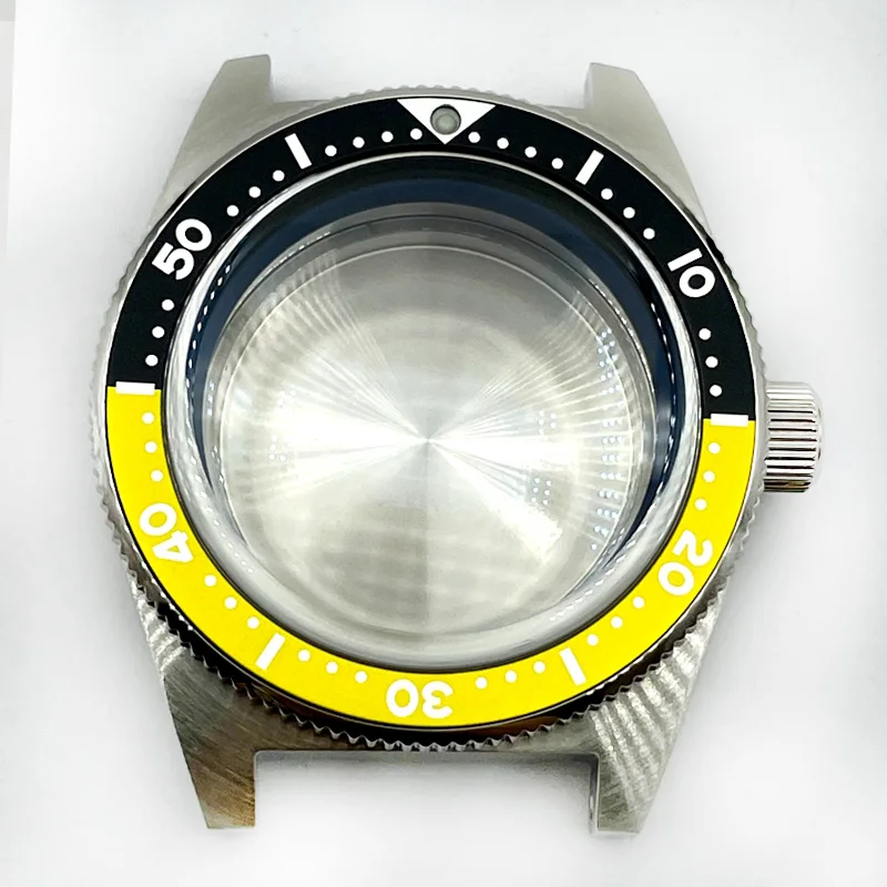 62MAS diving 40mm sterile watch case ceramic bezel 200M waterproof domed sapphire glass fit NH35 NH36 movement enlarge