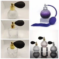 1 pc 100ml portable travel perfume spray bottles vintage purple crystal glass perfume bottle spray atomizer refillable bottles