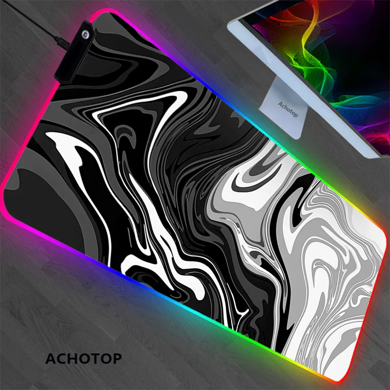 Дизайнерский игровой коврик для мыши RGB, жидкий Настольный коврик Strata, коврик для клавиатуры, геймерский коврик для мыши XXL, коврики для мыши, настенные коврики для мыши