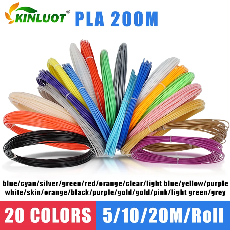 

3D Pen Special 1.75mm PLA Filament 3D Printing Material 3D Printer 20 Color Refills Modeling Stereoscopic No Pollution 200m