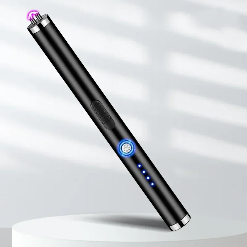 USB электрическая перезаряжаемая импульсная длинная кухонная Зажигалка