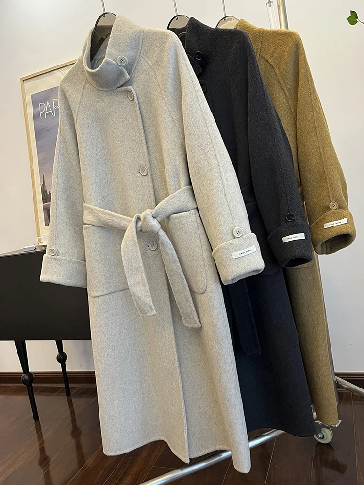 Простая пригородная одежда с темпераментом. Осенне-зимнее флисовое прямое