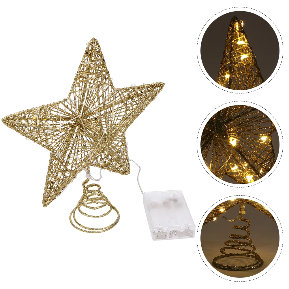 

1Pc Exquisite Star Hanging Decor Pentagram Pendant Shiny Christmas Tree Ornament