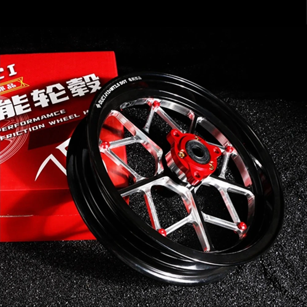 Модифицированное колесо мотоцикла 12*2 5 дюйма алюминиевые передние колеса с ЧПУ