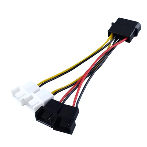 WYMECT Адаптер Molex 4-pin на 3-pin  для вентиляторов 12В/5В