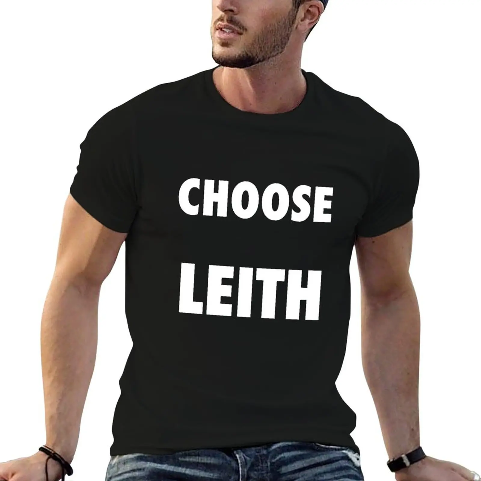 Фото Футболка Choose Leith, Edinburgh, Green, Scottish, Hibs, забавные футболки, темный юмор, мужская футболка с рисунком, футболка №4