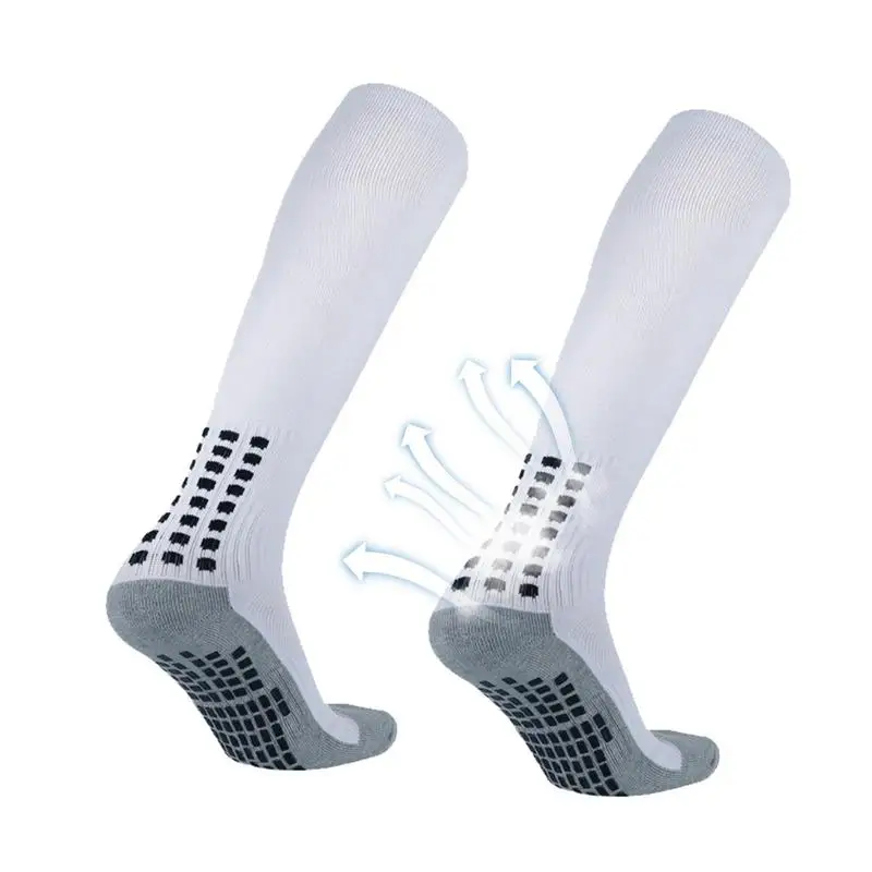 

New Anti-slip Soccer Socks Men Women Outdoor Sport Grip Athletic Football Socks Long Compression Sock