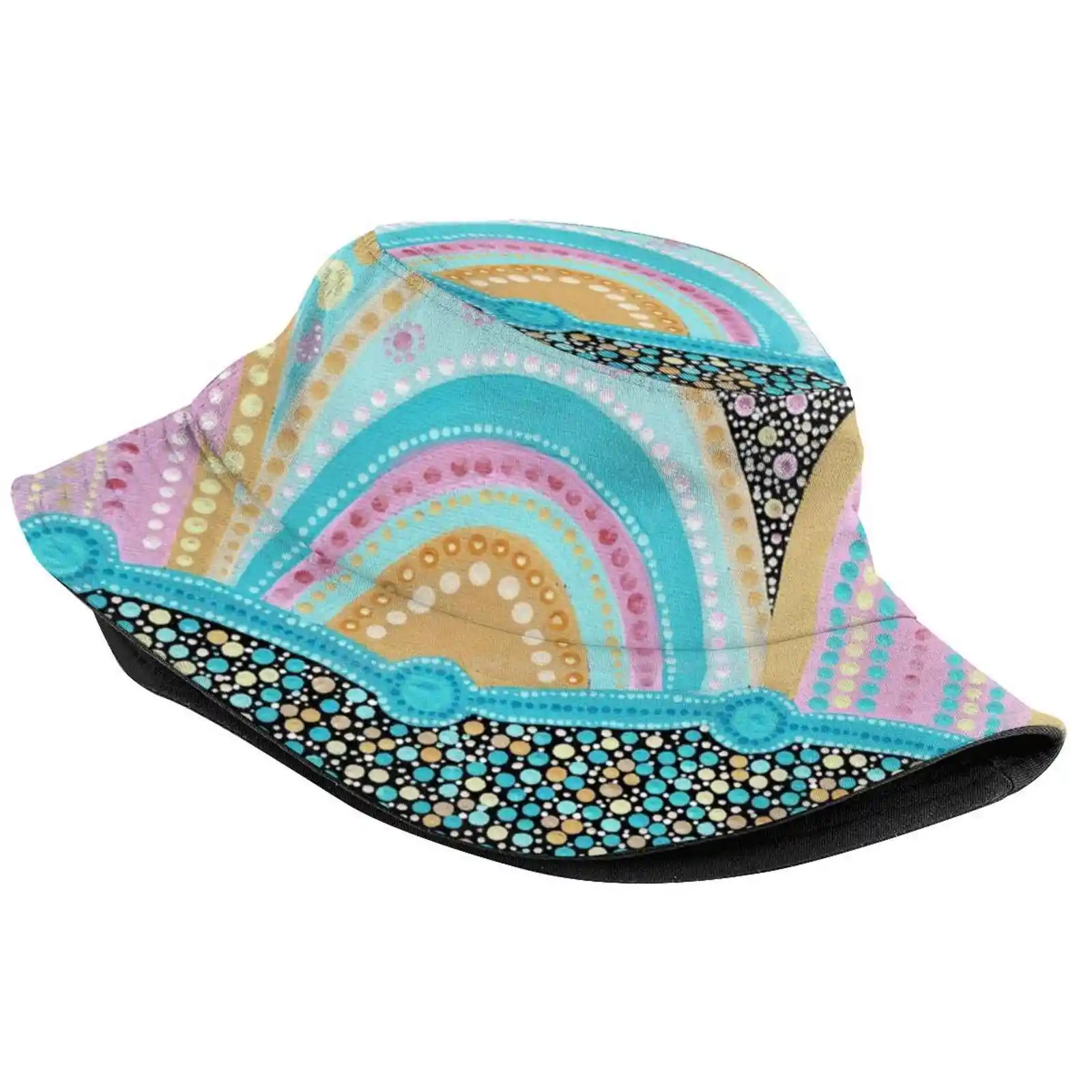 Шляпа от солнца Moreton С закатом шляпа рыбака Панама шапки искусство аборигенов