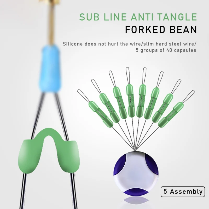 

Fishing Bobber Stopper Fishing Line Swivel Tying Tool High Strength Durable Anti-entanglement Silicone Float Sinker