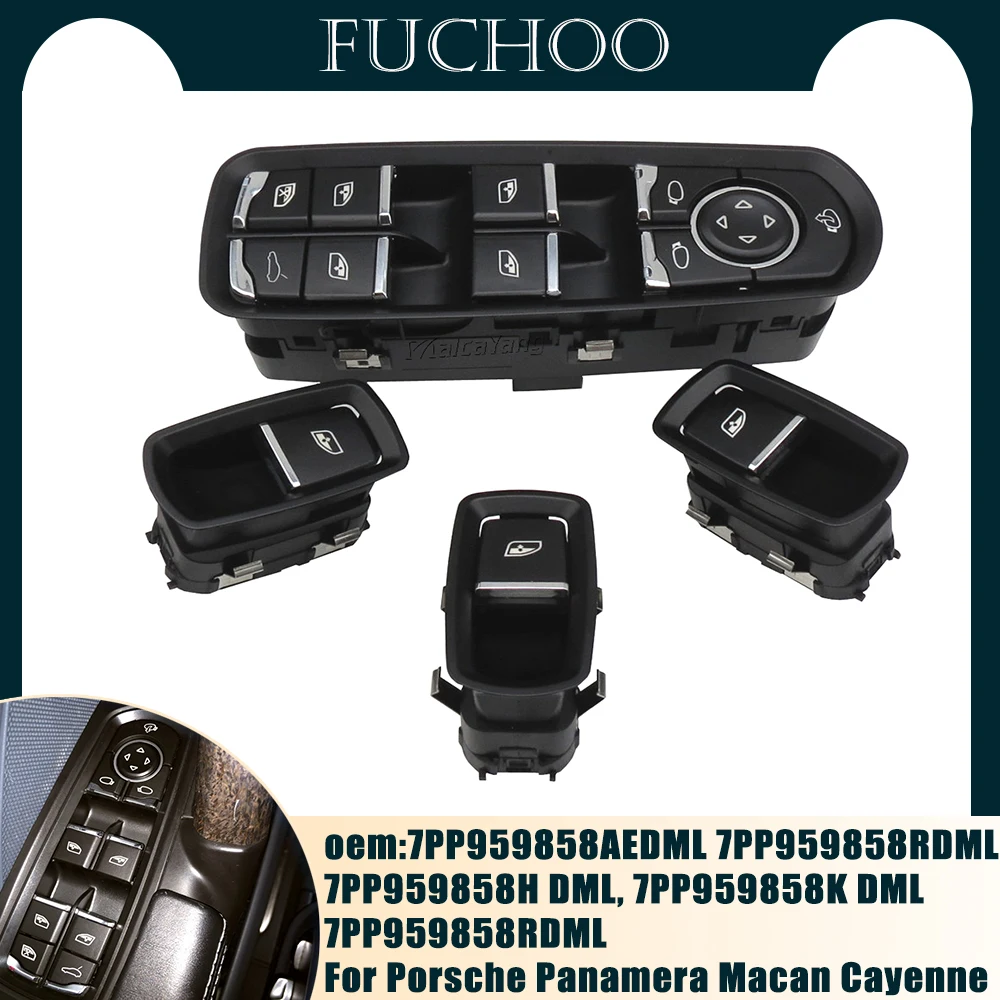 

Автомобильные аксессуары переключатель окон передней двери 7PP959858MDML 7PP959855BDML для Porsche Panamera Cayenne Macan