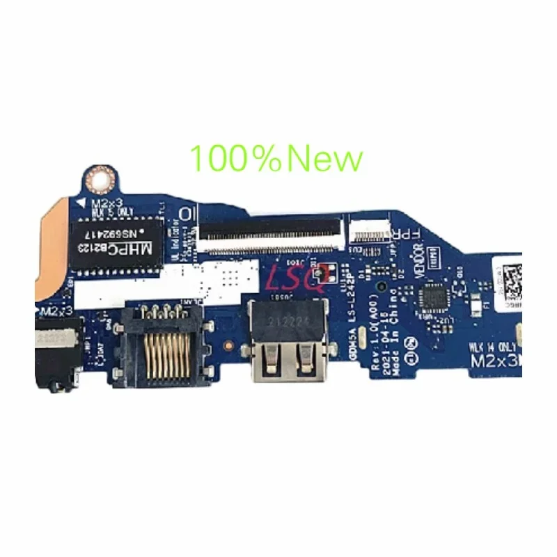 LS-L242P для Dell Vostro 3510 3515 кнопки питания ноутбука USB порт аудио WLAN IO Плата CN-0JHRGC JHRGC 100%