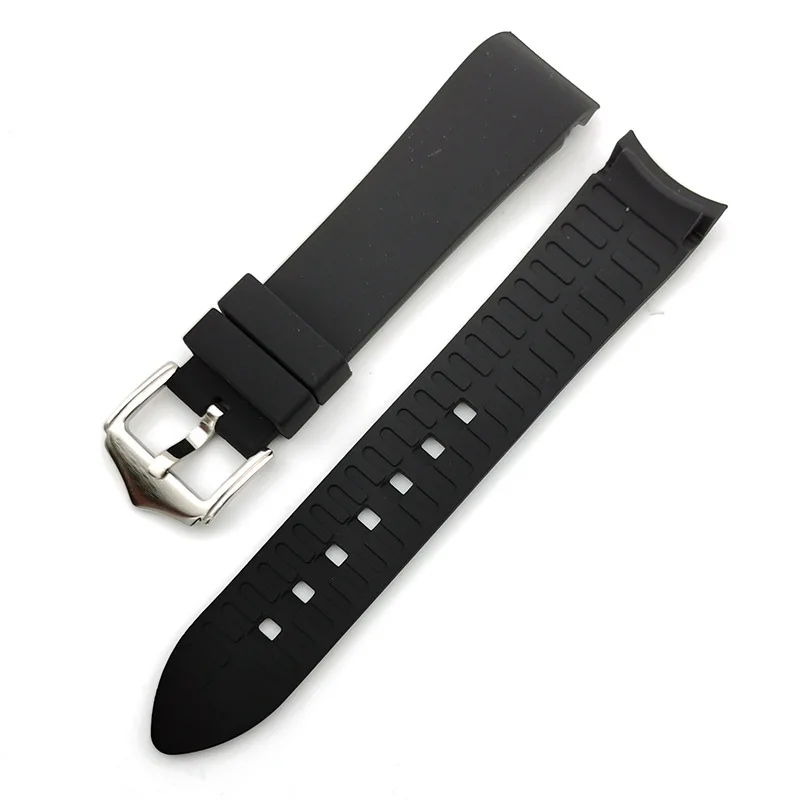New Hot Selling Universal Rubber Watch Band Elbow 18 19 20 21 22 23 24mm Silicone Watch Strap