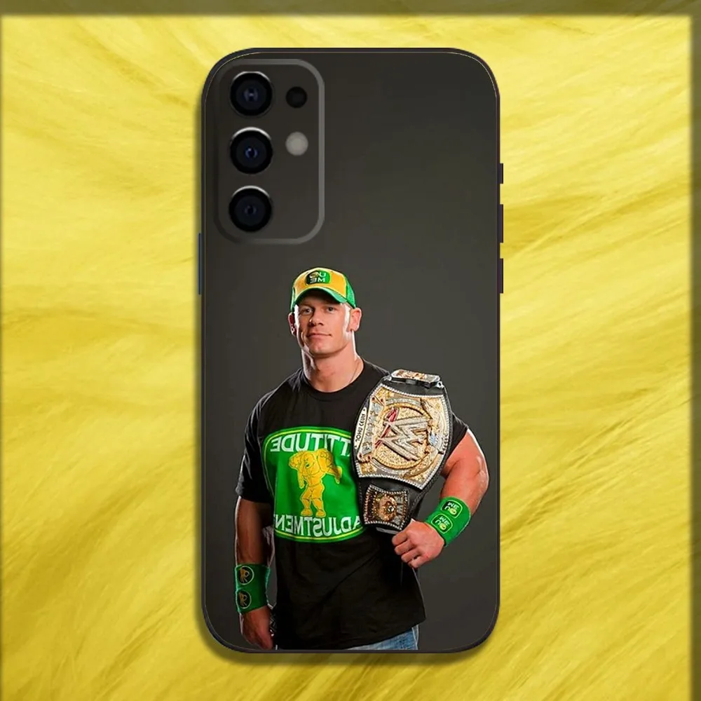 J-John Cena Wrestling Phone Case For Samsung S24 S21 S22 S23 S30 Ultra S20 Plus Fe Lite Note 10 9 5G Black Soft Cover
