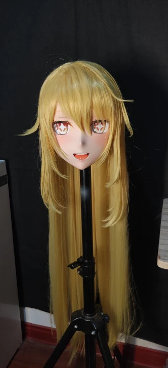 

(BJD001)Customize Character Female/Girl Resin Kig Full/Half Head With Lock Anime Cosplay Japanese Animego Kigurumi Mask