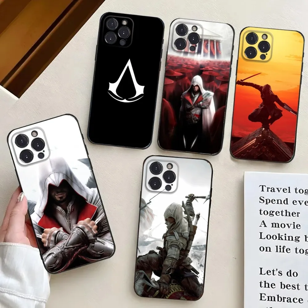 Чехол для телефона A-Assassins games C-Creed iPhone 16 15 14 13 12 11 Pro X XS Max XR Plus Mini Black мягкий