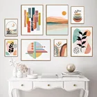 Геометрические узоры, иллюстрация, абстрактные скандинавские постеры и принты, настенная живопись на холсте, настенные картины для декора гостиной